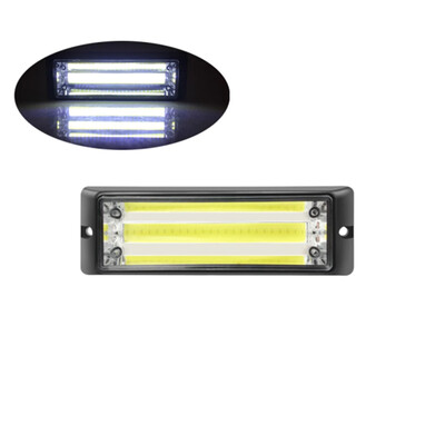 12V 24V sunkvežimio LED blykstelėjusi avarinė lemputė COB automobilio priekinės grotelės, įspėjamoji lemputė, pavojaus blykstės juosta ugniagesių sunkvežimių policijos mirksinti