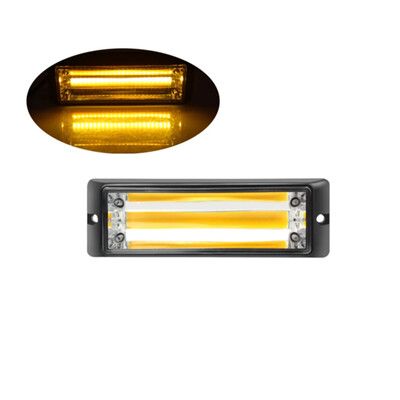 12V 24V sunkvežimio LED blykstelėjusi avarinė lemputė COB automobilio priekinės grotelės, įspėjamoji lemputė, pavojaus blykstės juosta ugniagesių sunkvežimių policijos mirksinti