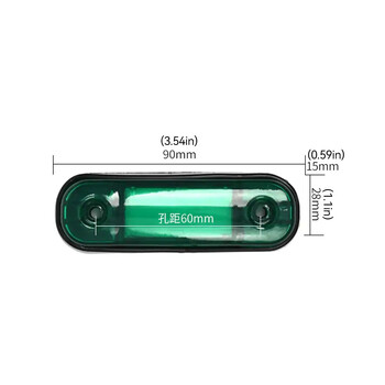 12V- 24V 3LED ремарке камион странична габаритна лампа водоустойчива нощна безопасност предупредителни светлини странична насочваща сигнална лампа габаритна лампа каравана