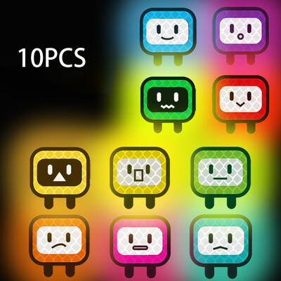 Armsad kassihoiatavad helkurkleebised, kergesti rebitavad helkurikleebised öiseks sõiduks turvaautode kaunistusteks 10 tk