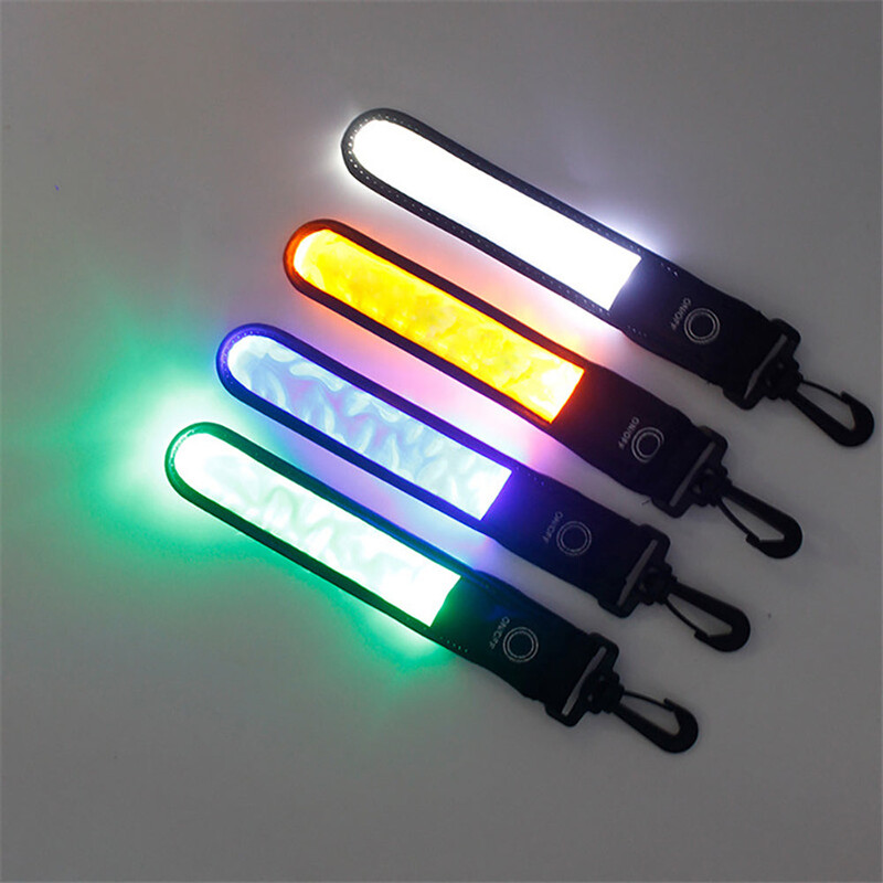 LED svjetleće svjetleće reflektirajuće viseće svjetlo za ruksak Sigurnosno upozorenje za noćno trčanje Narukvica Svjetlo upozorenja za sport na otvorenom