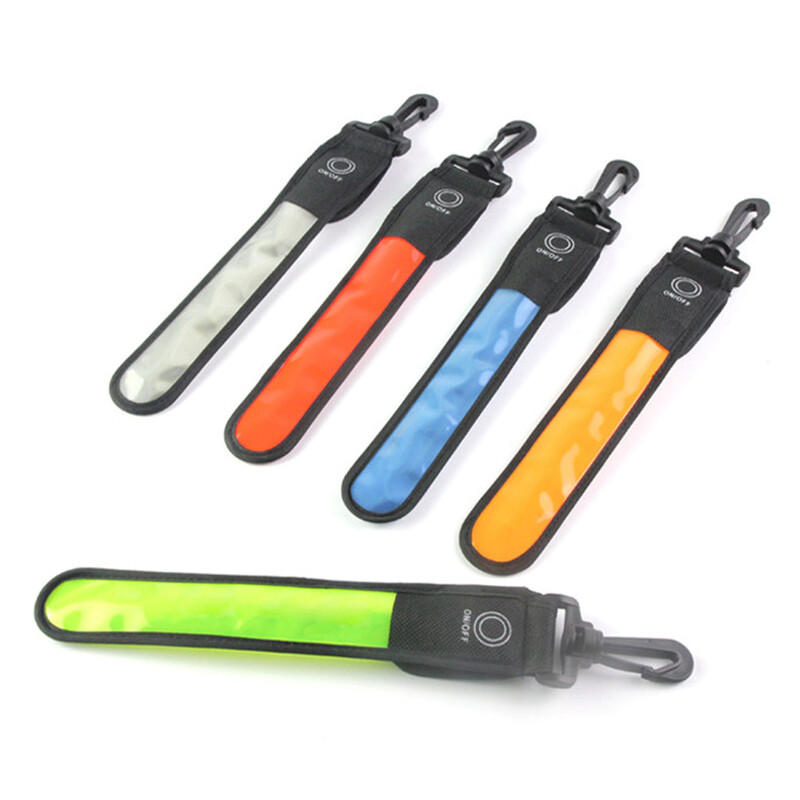 LED svjetleće svjetleće reflektirajuće viseće svjetlo za ruksak Sigurnosno upozorenje za noćno trčanje Narukvica Svjetlo upozorenja za sport na otvorenom