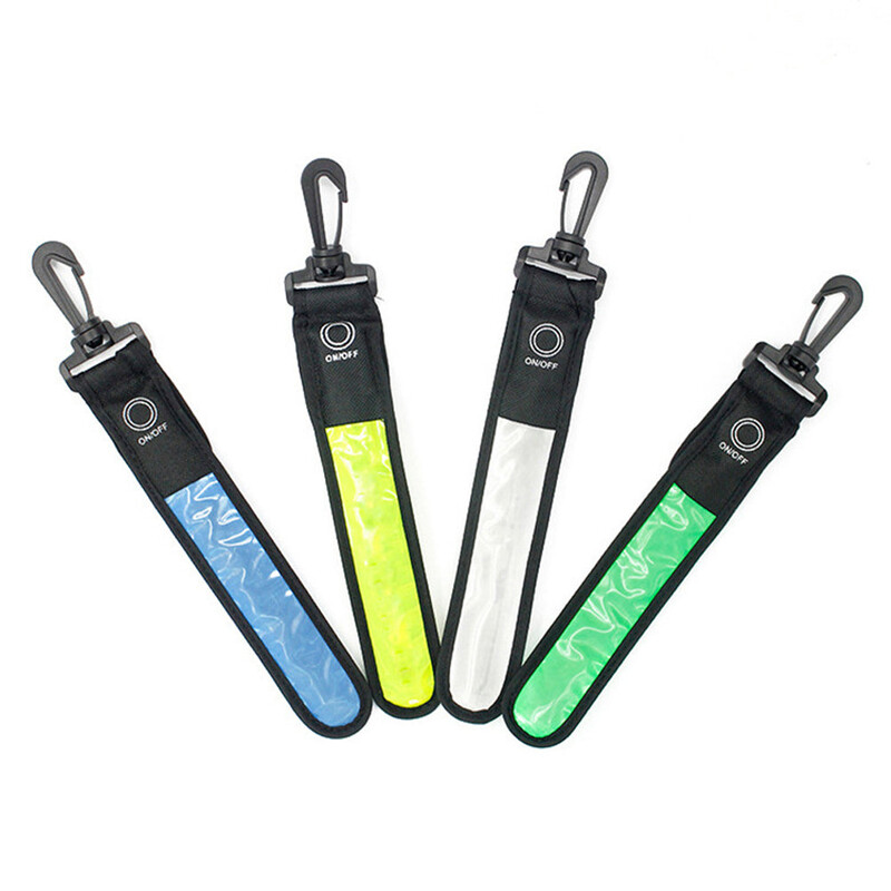 LED svjetleće svjetleće reflektirajuće viseće svjetlo za ruksak Sigurnosno upozorenje za noćno trčanje Narukvica Svjetlo upozorenja za sport na otvorenom