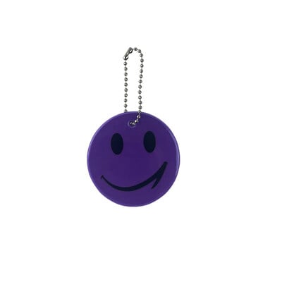 Breloc cu chip zâmbitor drăguț de 6,5 CM Brelocuri reflectorizante Geanta reflector Accesorii pandantiv Siguranță în trafic de înaltă vizibilitate