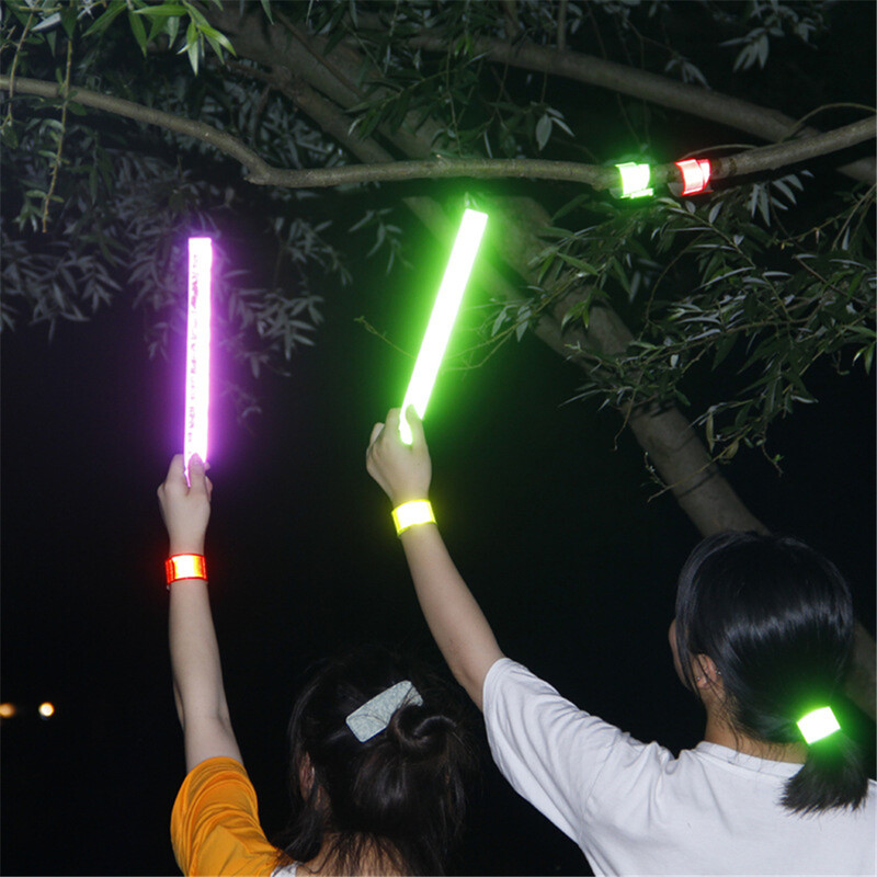 Világító fényvisszaverő csuklópántok kar boka láb pánt biztonsági pántok Éjszakai futás karszalagok Éjszakai futás gyaloglás figyelmeztető szalag