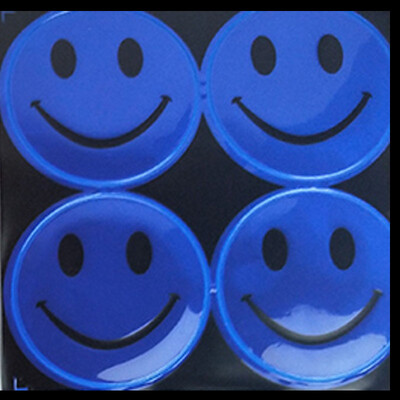 Armas naeratava näoga helkurkleebis Multifilmi koolikott Jalgratta mootorratta tõukeratta kleebis liiklusohutuse tagamiseks