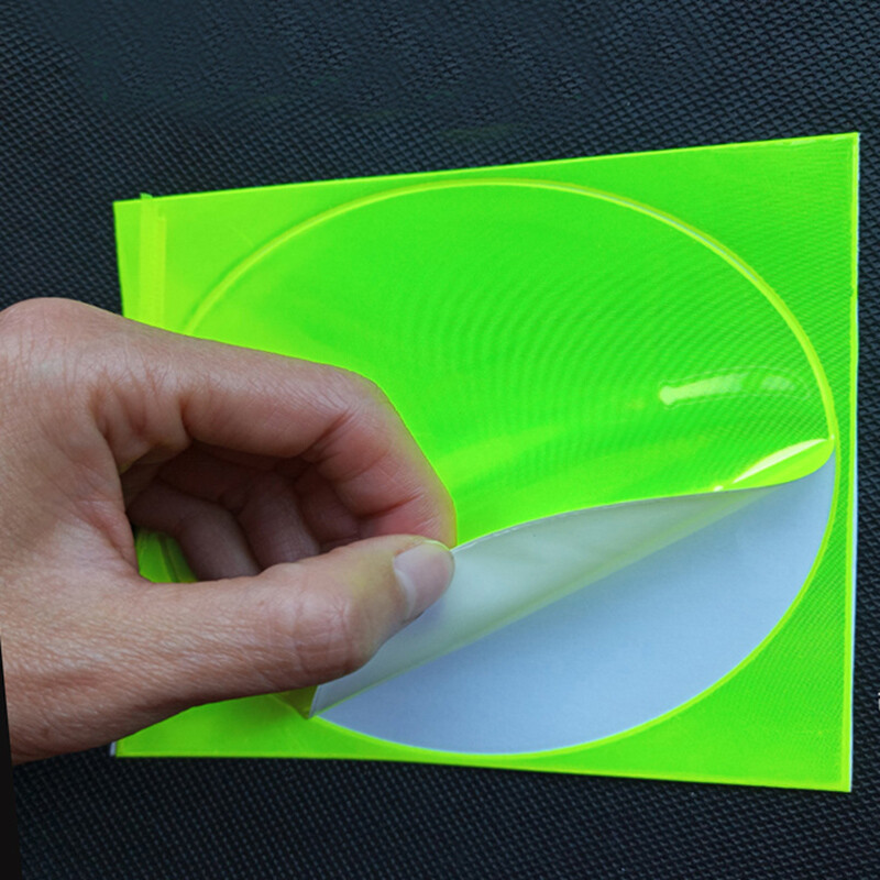 Armas naeratava näoga helkurkleebis Multifilmi koolikott Jalgratta mootorratta tõukeratta kleebis liiklusohutuse tagamiseks