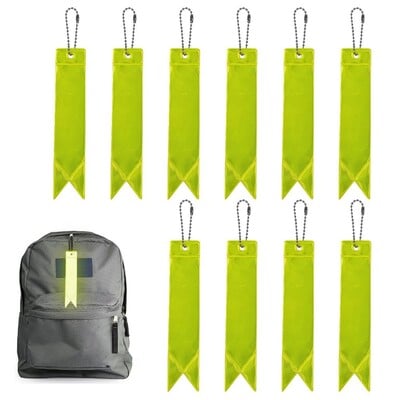 Breloc reflectorizant 10 buc pandantiv rucsac reflectorizant Reflector impermeabil pentru copii, foarte vizibil, echipament de siguranță pentru mersul pe timp de noapte
