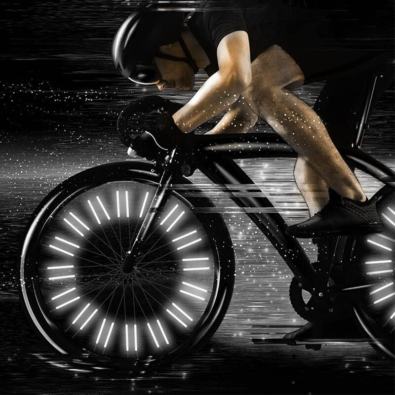 12 tk jalgratta ratta kodara helkurid helkur kinnitusklambri toru hoiatusriba triip terastraadist lamp MTB jalgratta helkuri tuli