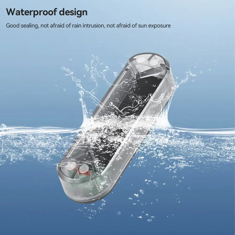 Auto päikeseenergial töötav simuleeritud võltsturvatuli näivhäire juhtmevaba vargusvastane hoiatuslamp LED vilgub imitatsioon