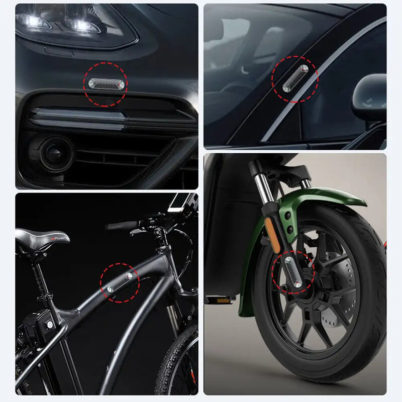 Auto päikeseenergial töötav simuleeritud võltsturvatuli näivhäire juhtmevaba vargusvastane hoiatuslamp LED vilgub imitatsioon