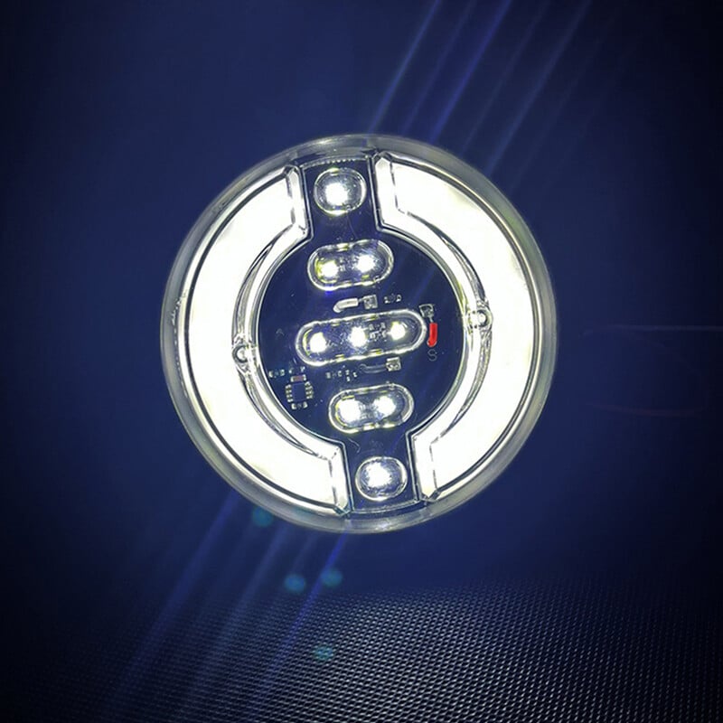 1 ks 24V okrúhle bočné obrysové svetlá pre nákladné vozidlá, 5-palcové obrysové svetlá pre príves, LED COB obrysové svetlá pre vozové výstražné zadné svetlo