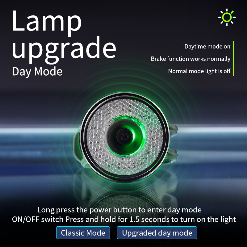 Nutikas rattapidurituli punane sinine 2 värvi hoiatus öösõit 8 särav režiim alarmi ohutus jalgrattatarvikud