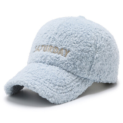 FS Trendy Warm Lambswool Iarna Șepci de baseball pentru bărbați gri roz Snapback Hip Hop femei pălării din lână Șapcă rezistentă la vânt Casquette