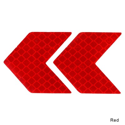 4PCS Reflektirajuća naljepnica za automobil Svjetleće naljepnice upozorenja Strelice Uzorak Motocikl Auto repna šipka Naljepnica za branik Oznaka za sigurnost u prometu