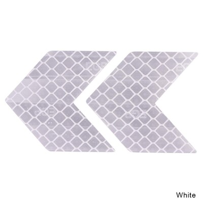 4PCS Reflektirajuća naljepnica za automobil Svjetleće naljepnice upozorenja Strelice Uzorak Motocikl Auto repna šipka Naljepnica za branik Oznaka za sigurnost u prometu