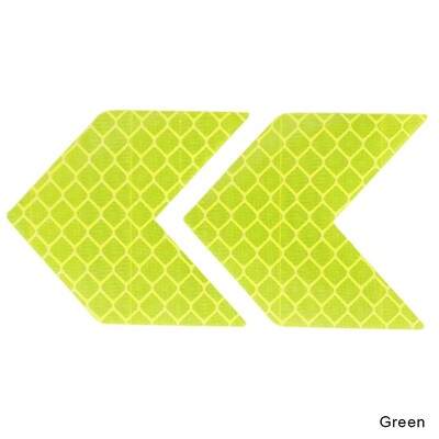 4PCS Reflektirajuća naljepnica za automobil Svjetleće naljepnice upozorenja Strelice Uzorak Motocikl Auto repna šipka Naljepnica za branik Oznaka za sigurnost u prometu