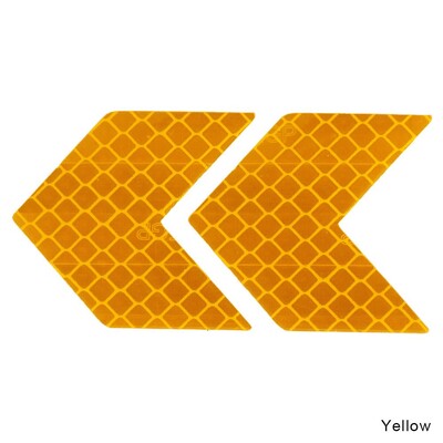 4PCS Reflektirajuća naljepnica za automobil Svjetleće naljepnice upozorenja Strelice Uzorak Motocikl Auto repna šipka Naljepnica za branik Oznaka za sigurnost u prometu