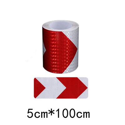 5x100CM Βέλος Ανακλαστική Ταινία Διακοσμητικά Αυτοκινήτων Αυτοκόλλητα Αυτοκινήτου Προειδοποίηση Ασφάλεια Προσοχή Προστατευτική Κόλλα για Αυτοκόλλητα Αυτοκινήτων Φορτηγών