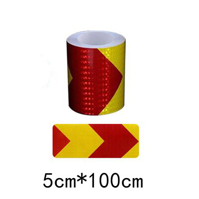 5x100CM Βέλος Ανακλαστική Ταινία Διακοσμητικά Αυτοκινήτων Αυτοκόλλητα Αυτοκινήτου Προειδοποίηση Ασφάλεια Προσοχή Προστατευτική Κόλλα για Αυτοκόλλητα Αυτοκινήτων Φορτηγών