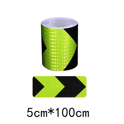5x100CM Βέλος Ανακλαστική Ταινία Διακοσμητικά Αυτοκινήτων Αυτοκόλλητα Αυτοκινήτου Προειδοποίηση Ασφάλεια Προσοχή Προστατευτική Κόλλα για Αυτοκόλλητα Αυτοκινήτων Φορτηγών