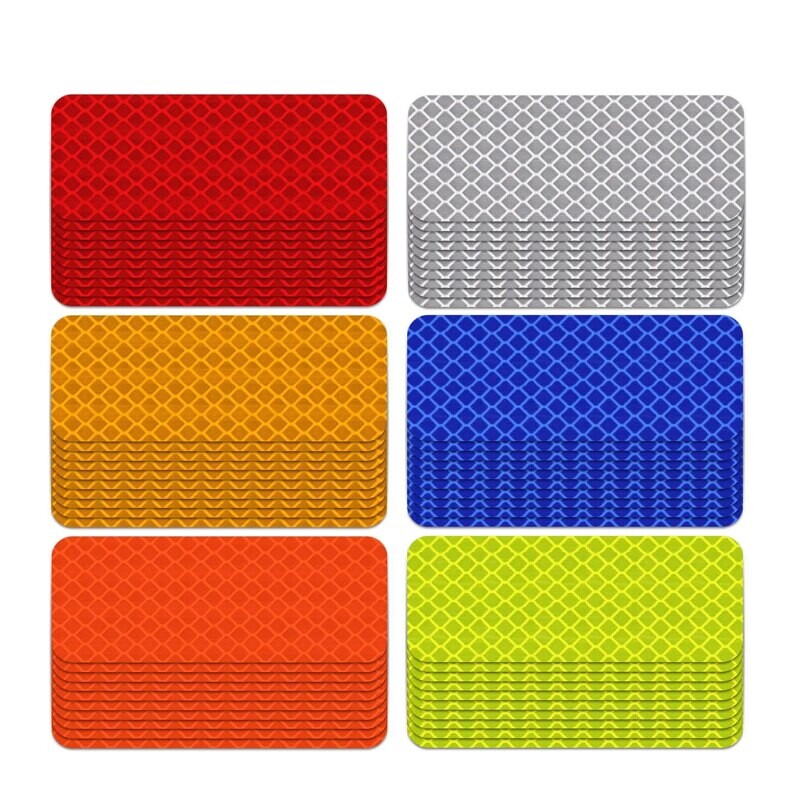10 komada 3*8cm Reflektirajuće naljepnice za branik automobila Reflektirajuća traka upozorenja Samoljepljiva traka Sigurne reflektorske naljepnice Naljepnice Sigurnosno upozorenje