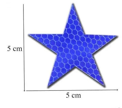 6 tk / komplekt Kõrge intensiivsusega helkurohutus hoiatuslindid isekleepuvad kleebised auto veoauto mootorratta matkaauto kiiverile
