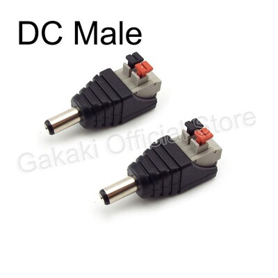 2/5/10 buc. 12 V DC BNC conector mascul femela coaxial CAT5 adaptor video Balun mufă pentru bandă LED Accesorii pentru camere CCTV