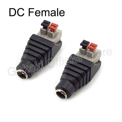 2/5/10 buc. 12 V DC BNC conector mascul femela coaxial CAT5 adaptor video Balun mufă pentru bandă LED Accesorii pentru camere CCTV