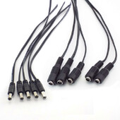 5 buc 2.1*5.5mm 12v DC Conectori Masculi Femei Plug Surse de alimentare Cablu prelungitor cablu cablu CCTV Cameră LED bandă de lumină