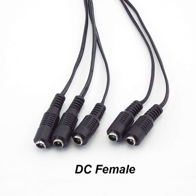 5 buc 2.1*5.5mm 12v DC Conectori Masculi Femei Plug Surse de alimentare Cablu prelungitor cablu cablu CCTV Cameră LED bandă de lumină