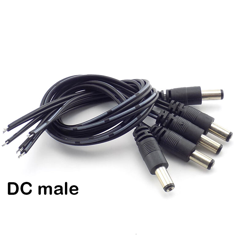 5 buc 2.1*5.5mm 12v DC Conectori Masculi Femei Plug Surse de alimentare Cablu prelungitor cablu cablu CCTV Cameră LED bandă de lumină