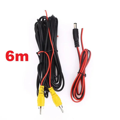 Cablu video QueenDer Automotive RCA, fir universal de 6/10/15/20 m pentru conectarea la afișajul multimedia al mașinii cu camera de marșarier