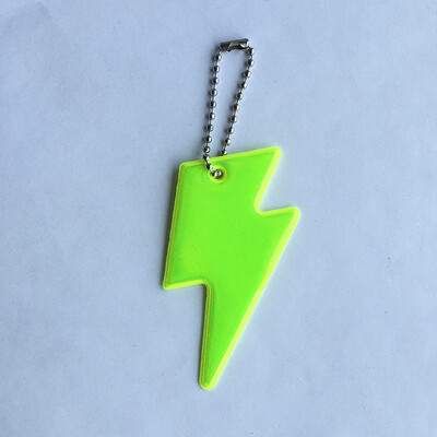 Трафик Рефлектор Безопасност Мигаща Светкавица Светлоотразителна висулка Болт Ключодържател Ключодържател За Спорт на открито през нощта Предупреждение за безопасност