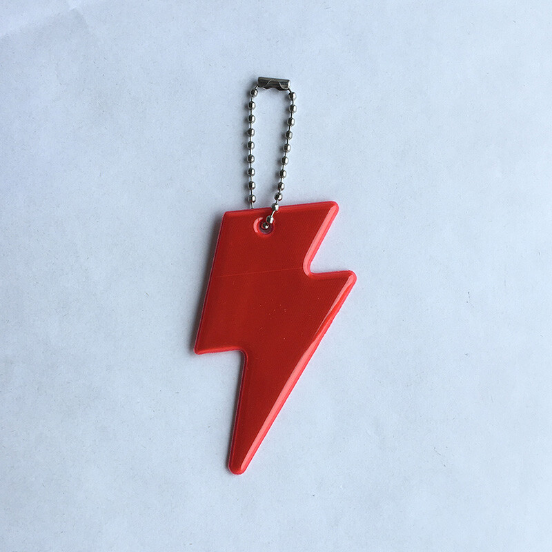 Трафик Рефлектор Безопасност Мигаща Светкавица Светлоотразителна висулка Болт Ключодържател Ключодържател За Спорт на открито през нощта Предупреждение за безопасност