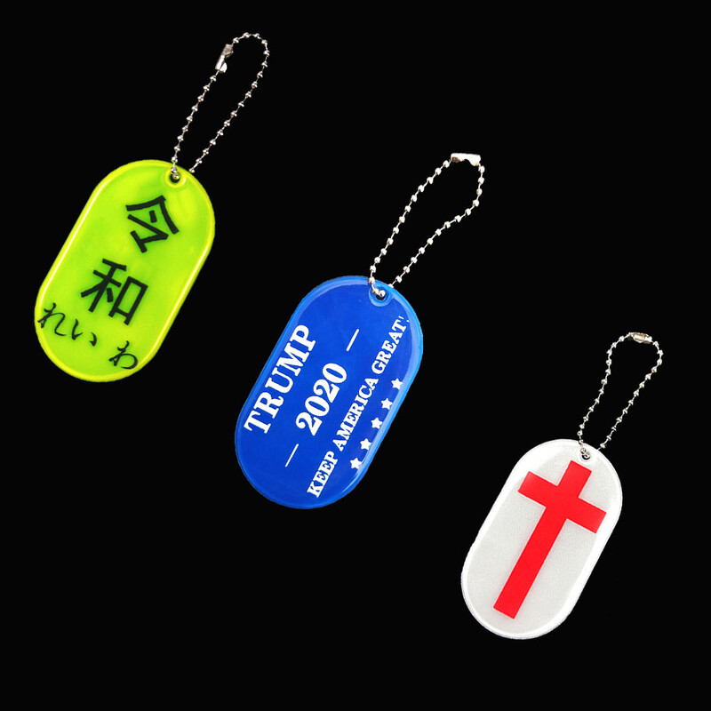 Liiklusohutus Peegeldav ripatsiga võtmehoidja võtmehoidja välispordiks öösel Ohutuse hoiatus