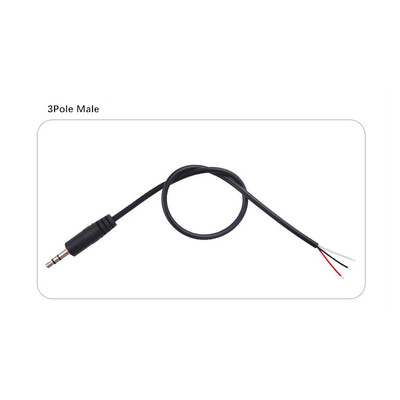 3,5 mm 3 kontaktiga 4 kontaktiga südamikuga isane aux pistik 0,3 M 1 M heli pikenduskaabel lisapea 3,5 mm stereo DIY helijuhe w2