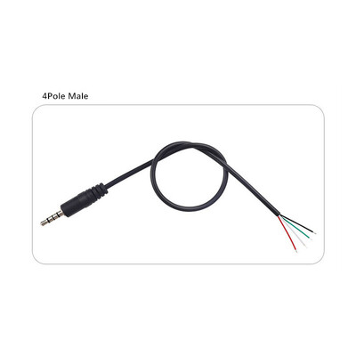 3,5 mm 3 kontaktiga 4 kontaktiga südamikuga isane aux pistik 0,3 M 1 M heli pikenduskaabel lisapea 3,5 mm stereo DIY helijuhe w2