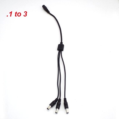 1 до 2/3/4/5/6/8 пътен DC захранващ сплитер кабел за CCTV камера адаптер конектор женски към мъжки щепсел захранващ проводник 2,1*5,5 mm