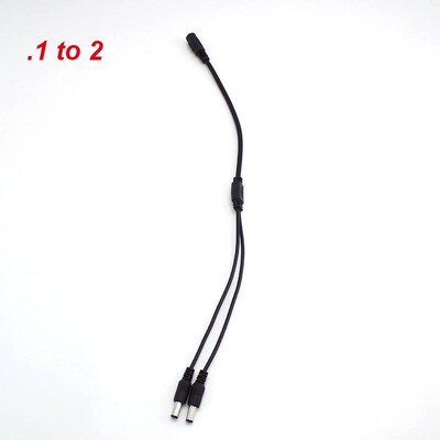 1 до 2/3/4/5/6/8 пътен DC захранващ сплитер кабел за CCTV камера адаптер конектор женски към мъжки щепсел захранващ проводник 2,1*5,5 mm