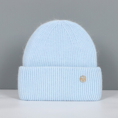 Moteriška žieminė kepurė Tikro triušio kailio žieminės kepuraitės moterims Madingos šiltos kepuraitės su snapeliu Moteriškos kietos suaugusiųjų galvos dangtelis