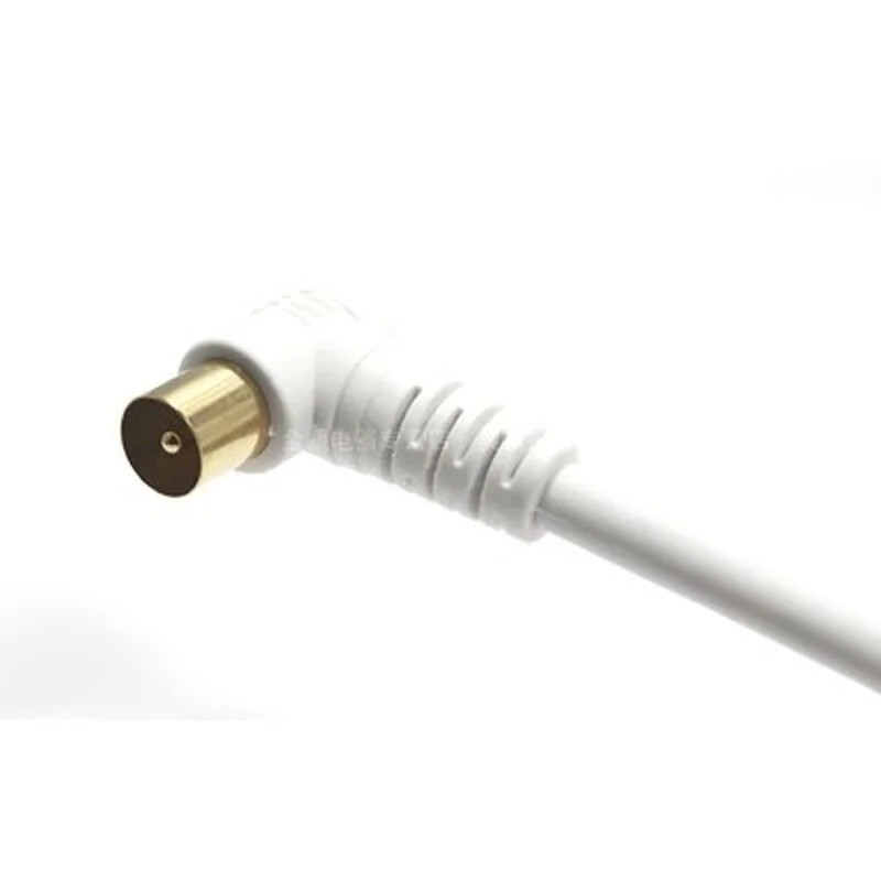 5M 3M 1,5M RF RG6 Quad Shield CL2 bendraašis antenos palydovinis kabelis su televizoriumi 90 laipsnių dešiniojo angelo vyrio ir tiesios vyriškos jungties