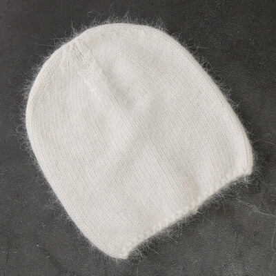 Modna zimska kapa od Angora krzna zeca za žene pletene kape Topla skijaška kapa za skijanje na otvorenom Veleprodaja hladno pletena kapa