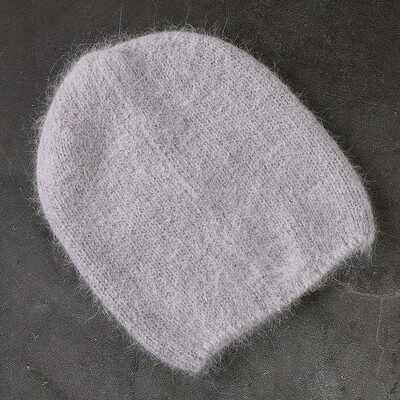 Modna zimska kapa od Angora krzna zeca za žene pletene kape Topla skijaška kapa za skijanje na otvorenom Veleprodaja hladno pletena kapa
