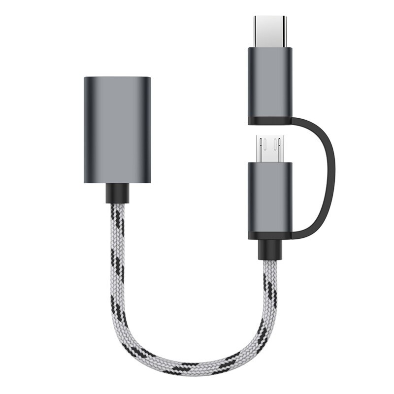 2-ühes USB 3.0 OTG-adapterikaabel C-tüüpi mikro-USB-liidesega USB 3.0 liidese laadimiskaabel mobiiltelefonide muunduri jaoks