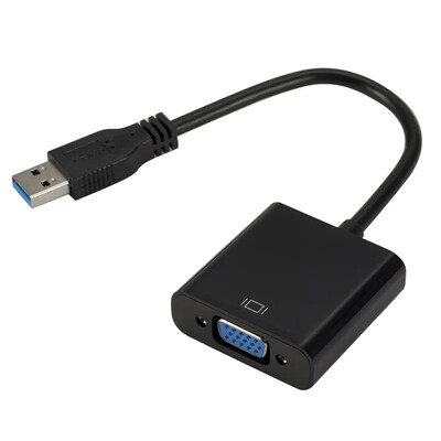 USB3.0–VGA adapterkábel USB–VGA külső grafikus kártya támogatja az XP/WIN7/8 HD konvertálást