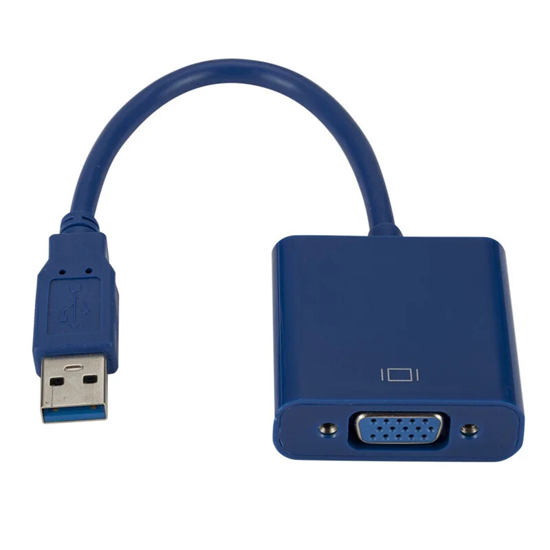Adaptérový kábel USB 3.0 na VGA, externá grafická karta USB na VGA, podporuje konverziu HD z XP/WIN7/8
