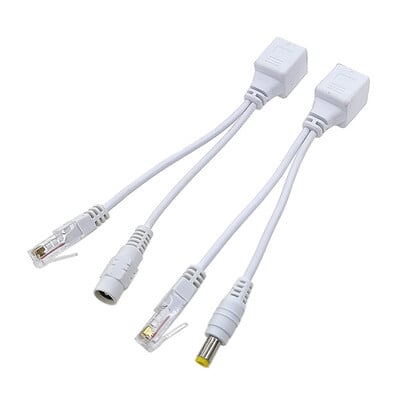 POE-kábel passzív tápfeszültség Ethernet-adapter kábel POE-elosztó RJ45 befecskendező tápegység modul 12-48v IP-kamerához