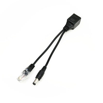 POE-kábel passzív tápfeszültség Ethernet-adapter kábel POE-elosztó RJ45 befecskendező tápegység modul 12-48v IP-kamerához
