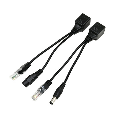 POE-kábel passzív tápfeszültség Ethernet-adapter kábel POE-elosztó RJ45 befecskendező tápegység modul 12-48v IP-kamerához